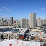 大雪のあとの豊洲